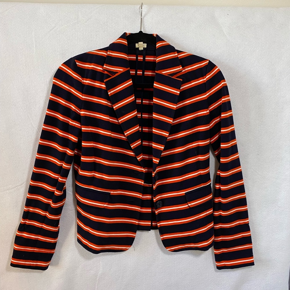 J Crew Striped Jacket Size XS